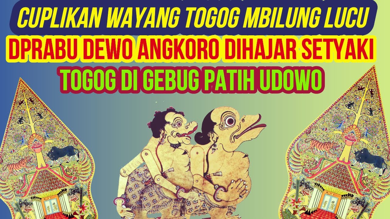 Cuplikan Wayang Togog Mbilung Lucu - Prabu Dewo Angkoro Bloko Suto malah Dihajar Setyaki