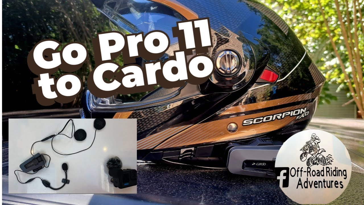 Cardo Pack Talk to Go Pro for Vlogging