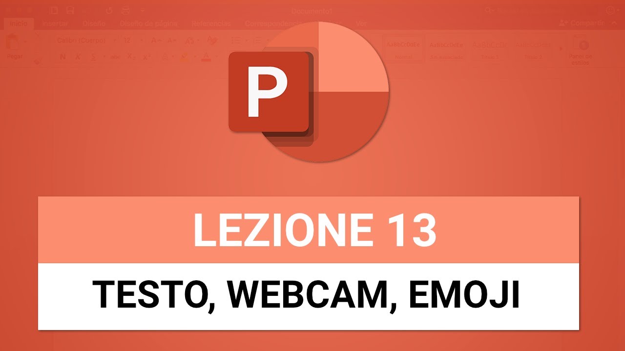 Inserire Webcam, Emoji, Video ecc - POWERPOINT TUTORIAL ITALIANO 13