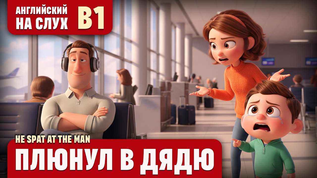 Плюнул в дядю. Весёлый рассказ (уровень B1). Английский на слух.