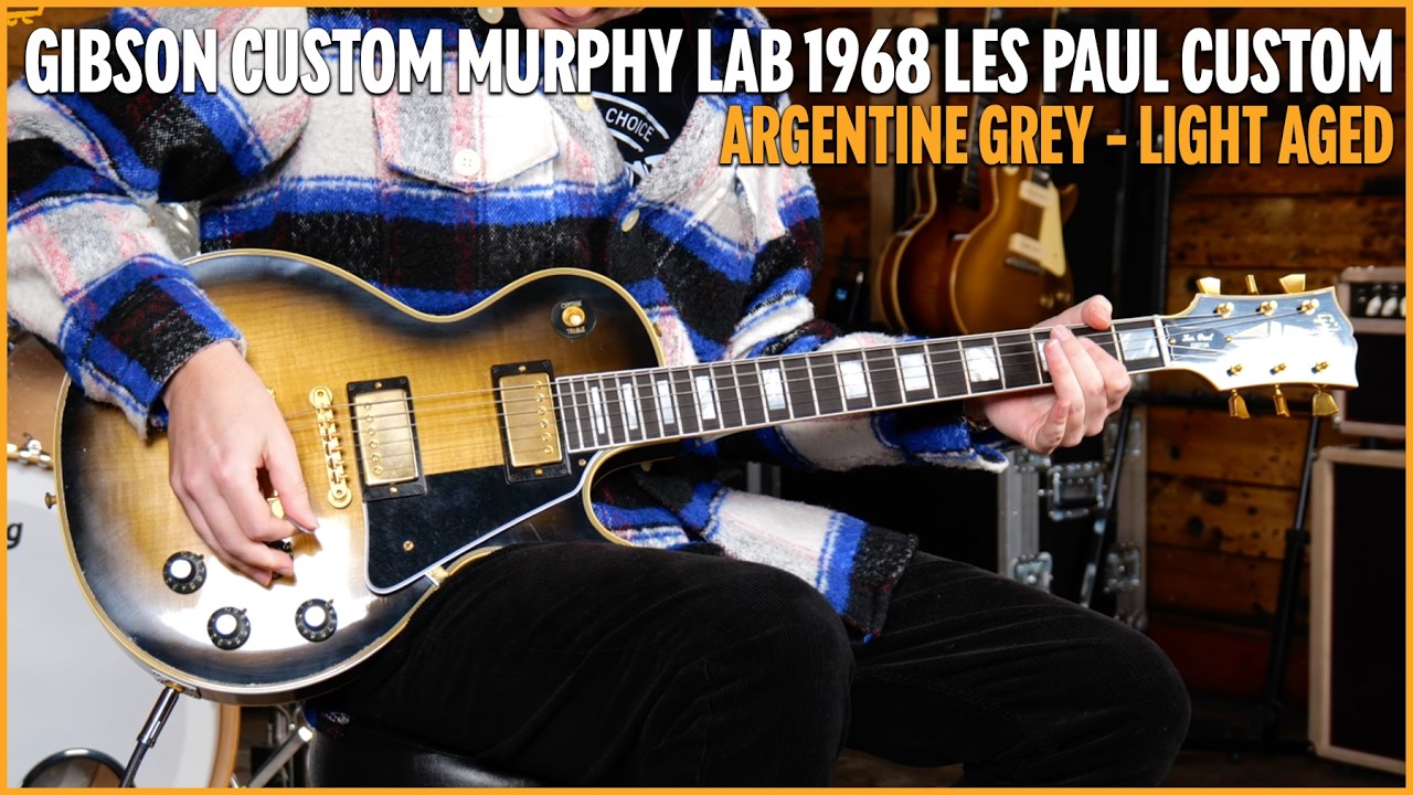Gibson Custom Murphy Lab 1968 Les Paul Custom | Argentine Grey - Light Aged