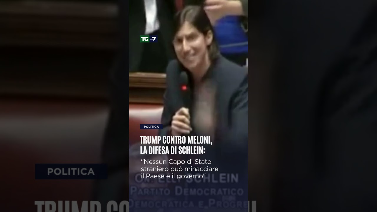 Trump contro Meloni, la difesa di Schlein: 