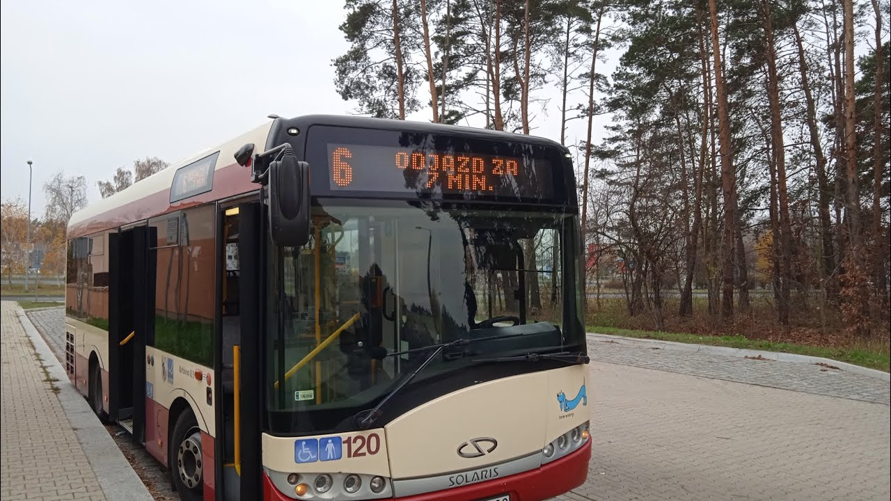 MZK Leszno Przejazd Solaris Urbino 8,9LE #120 Na Linii 6