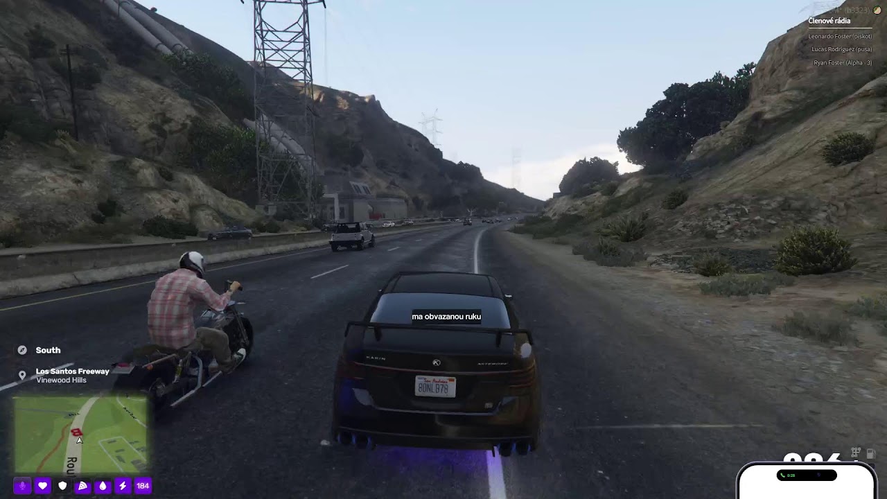 Dnesky Fivem RP na streetu nekdo nam prileti do mesta :D