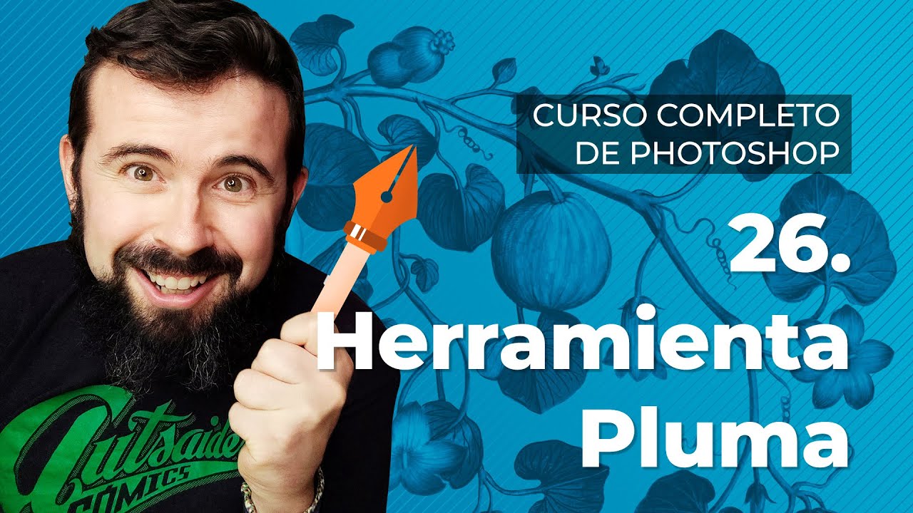 Herramienta Pluma - Curso Completo de Adobe Photoshop en Español (26/40)