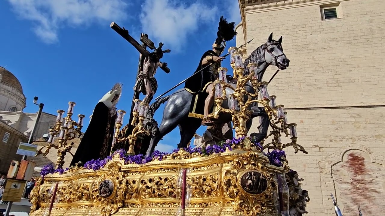 Cristo de las Aguas de la hermandad de las Aguas por el campo del Sur, Semana Santa Cádiz 2025
