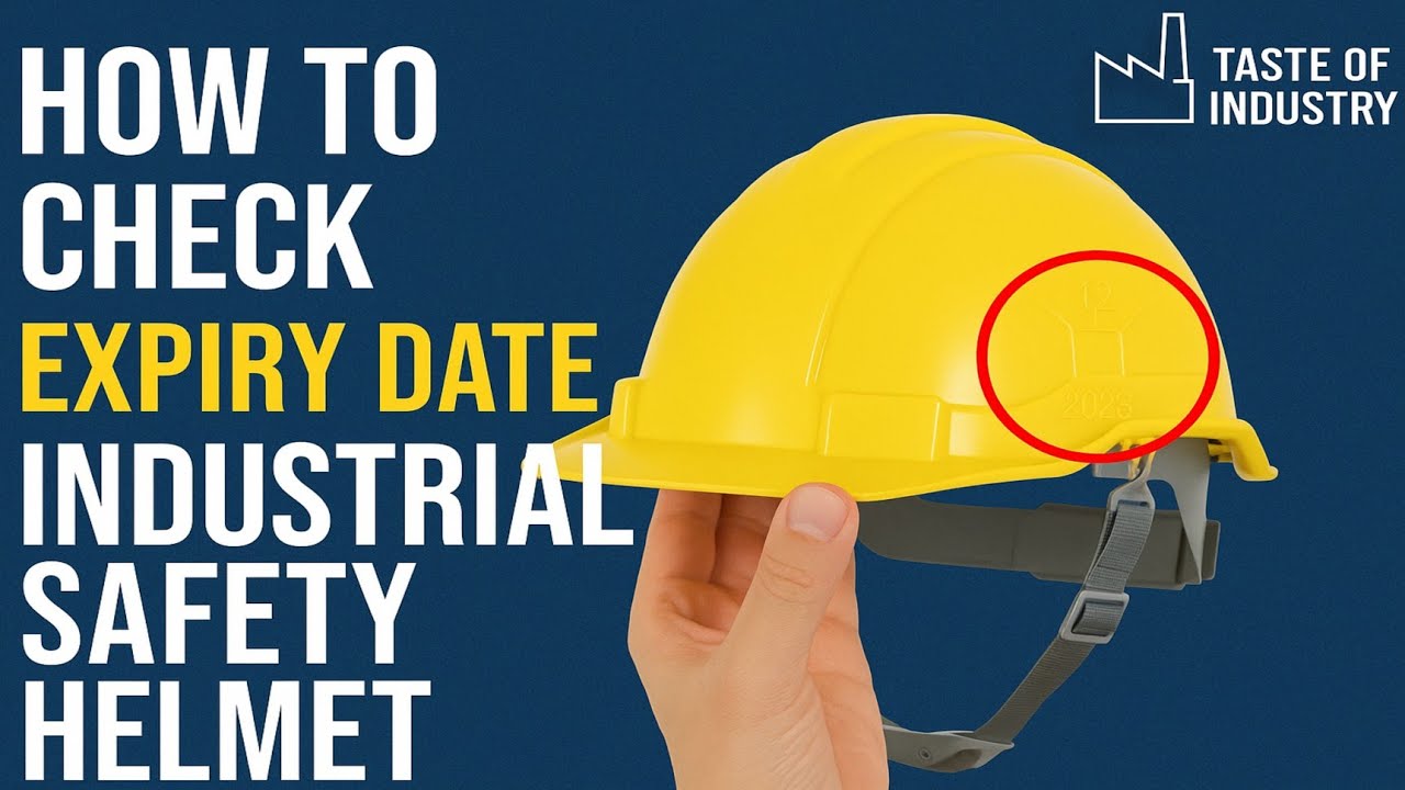 How to check Expiry date of a Industry Safety Helmet #safetyhelmet