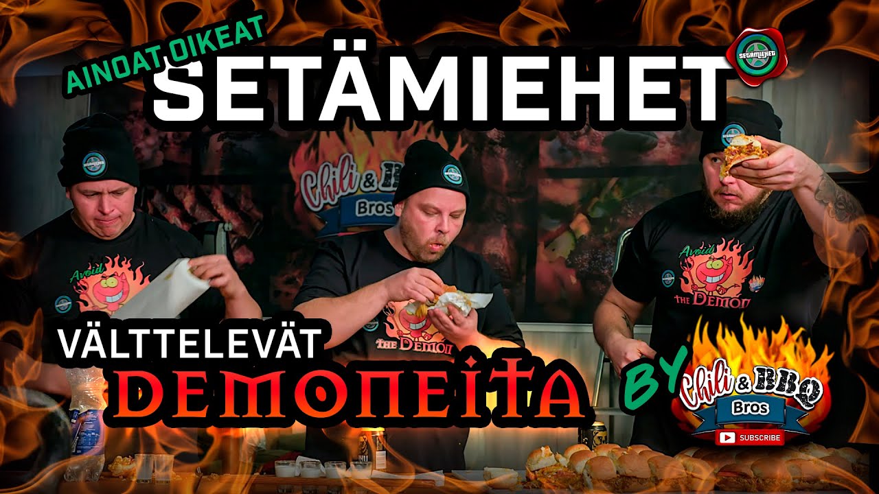 Setämiehet välttelevät Demoneita | Sloppy Joe -kilpasyönti by ChiliBbqBros (4K)