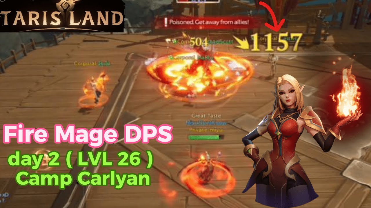 Tarisland: Camp Carlyan (Elite) - Fire Mage DPS