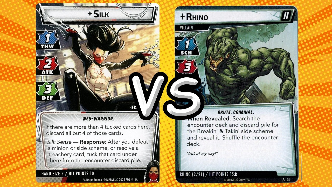 First game with Silk (P) vs Rhino (E1)