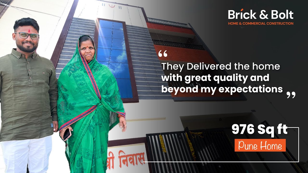 New House in Pune: Customer Feedback | 1000 sq ft home design 4 BHK | @Brick-n-Bolt