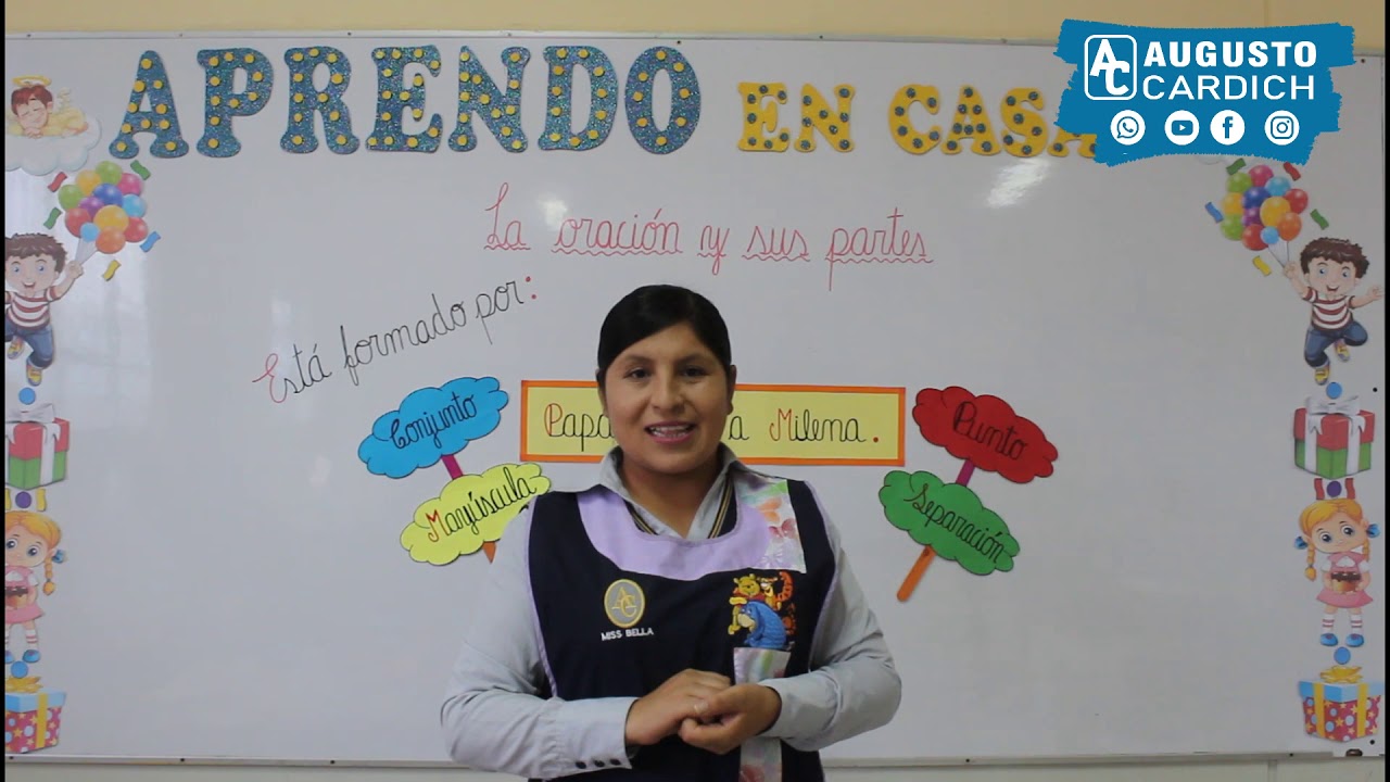 LA ORACION Y SUS PARTES PRIMER GRADO
