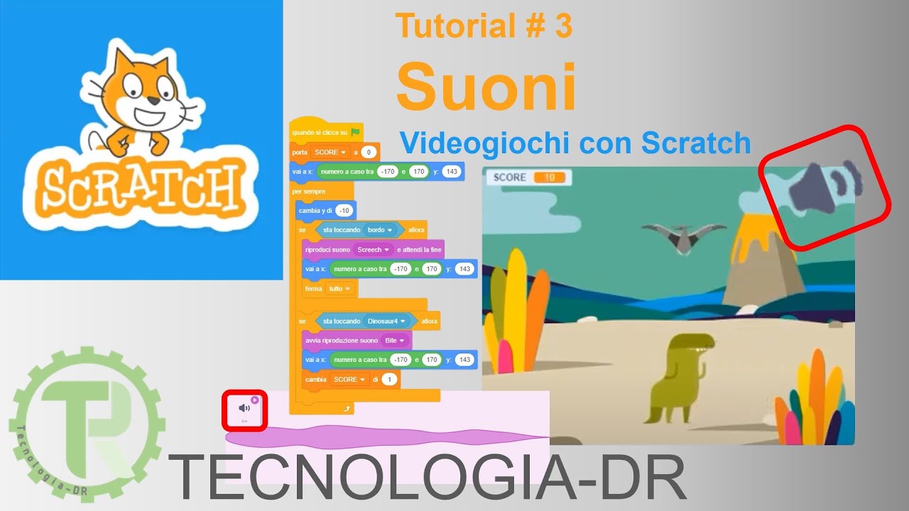 Suoni - Videogiochi con Scratch - Tutorial 3