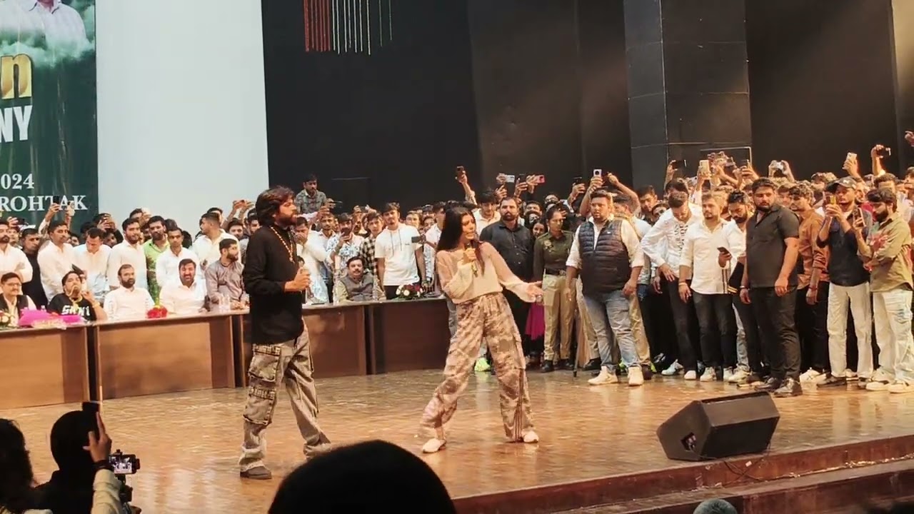Masoom Sharma with Sonika Singh, Mdu Rohtak#masoomsharma #mdu #haryanvisong #sonikasinghsong