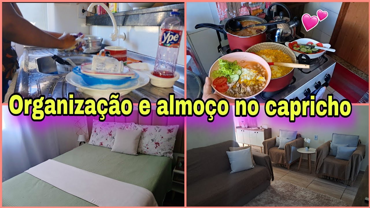 ROTINA DE UM DIA COMIGO: ORGANIZEI A CASA E FIZ ALMOÇO NO CAPRICHO ✨️🥰🙏