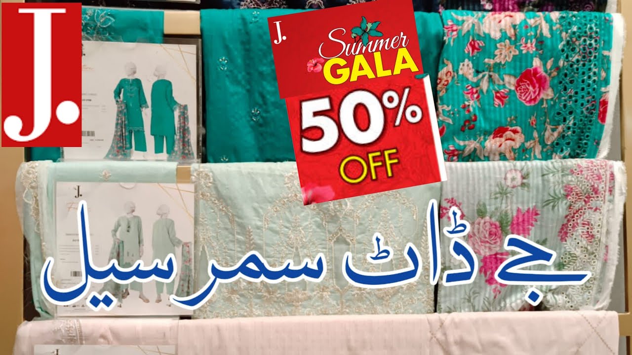 ❤️j.Junaid Jamshaid Bigest Summer Sale 🥳🔥50% Off || Junaid Jamshed Lawn Sale 2025🔥🔥🔥🔥