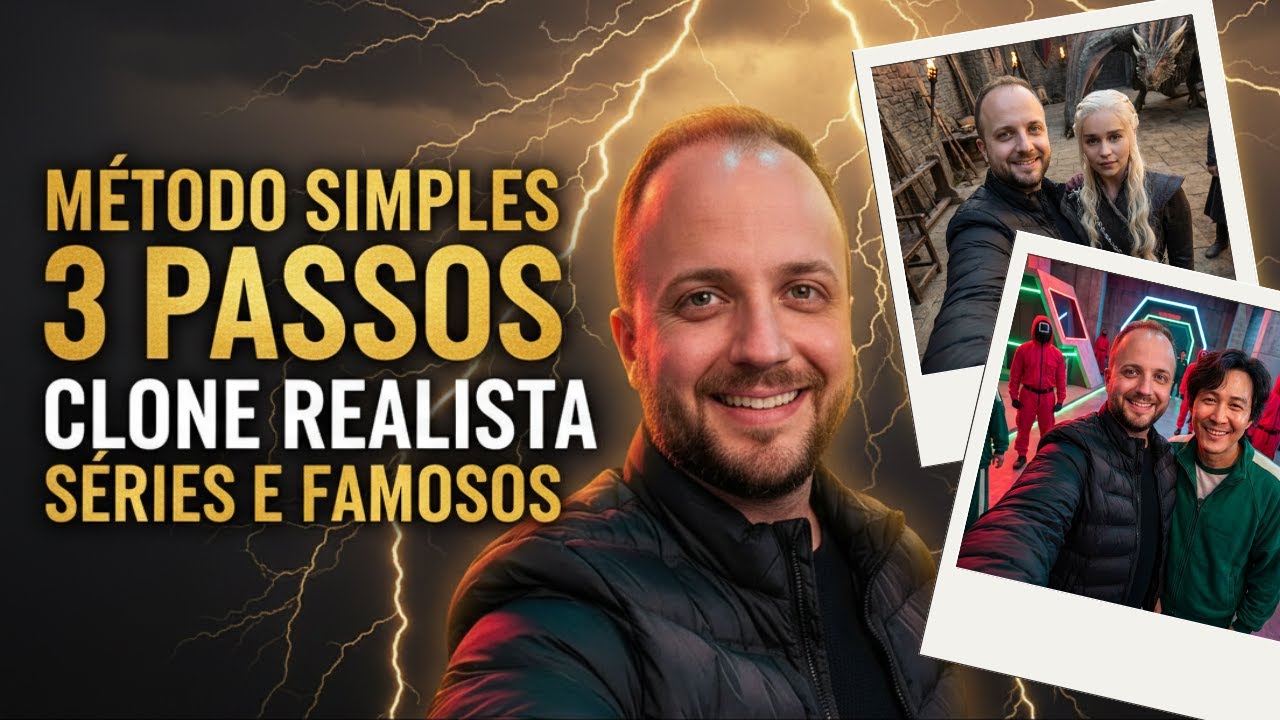 3 Passos pra Criar Vídeos Virais com IA (Clone Realista em Séries e Famosos)