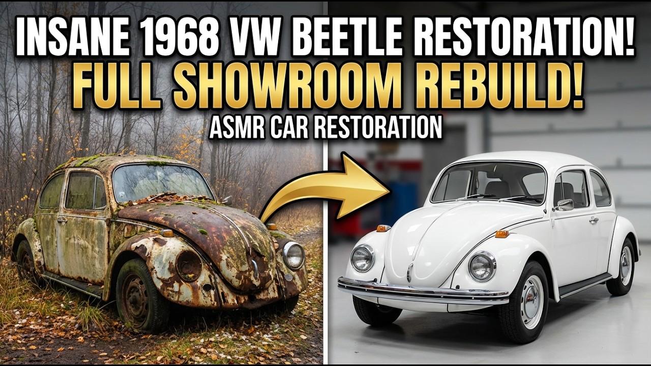 ASMR Car Restoration Full Restoration Of A 1968 Volkswagen Beetle Full Showroom Rebuild
