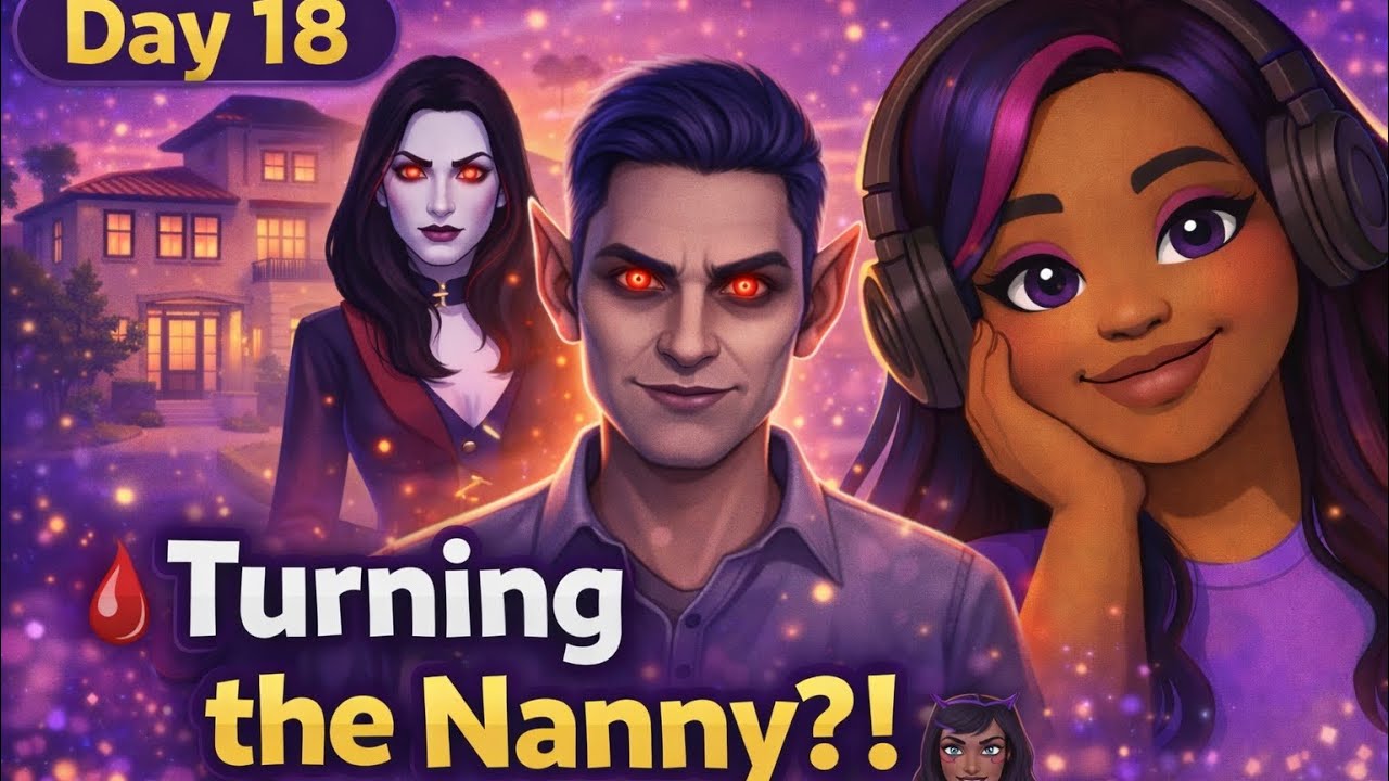 LIVE 🔴 Day 18 | Turning the Nanny Into a Vampire?! 🩸🧛🏽‍♀️ | The Sims 4