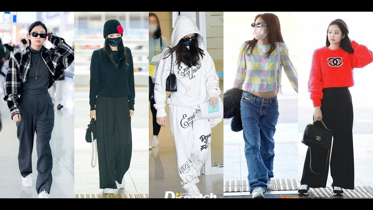 Jennie BlackPink Airport Fashion Style 2016-2022 🌺 #jennie #blackpink #tiktok #airports