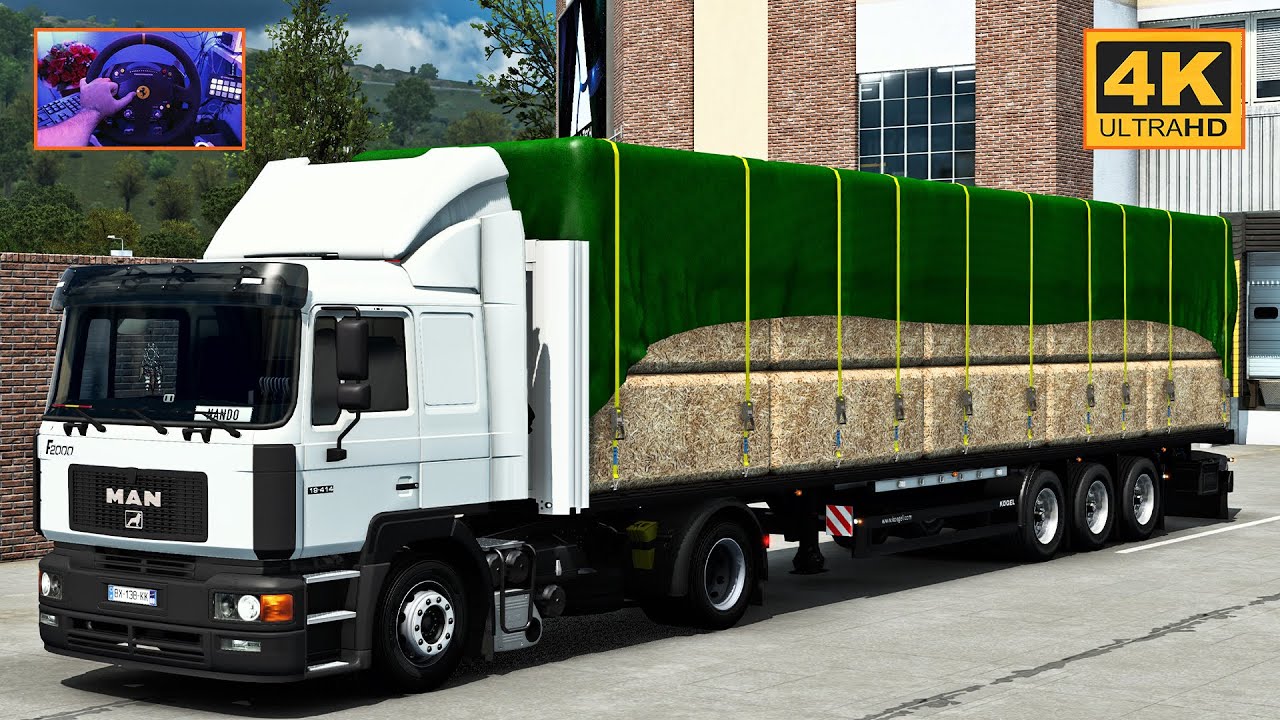 MAN F2000 19.414 in Grand Utopia | Gérardmer - Rivière-Sens | ETS2 Gameplay 4K + wheel cam