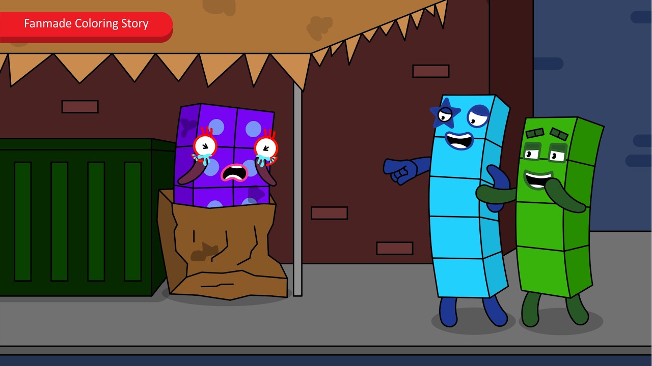 WICKED! They Laugh at Numberblocks 6's Misery | Numberblocks Fanmade Coloring Story