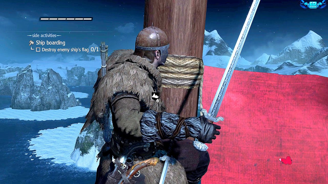 Assassin’s Creed Rogue Viking Outfit Ship Combat , Naval Warfare At Night PC Gameplay Ultra Settings