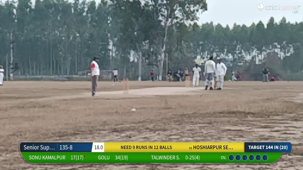 HOSHIARPUR SENIORS vs Senior Superstars live cricket match | 35+ CRICKET LEAGUE HOSHIARPUR  live -
