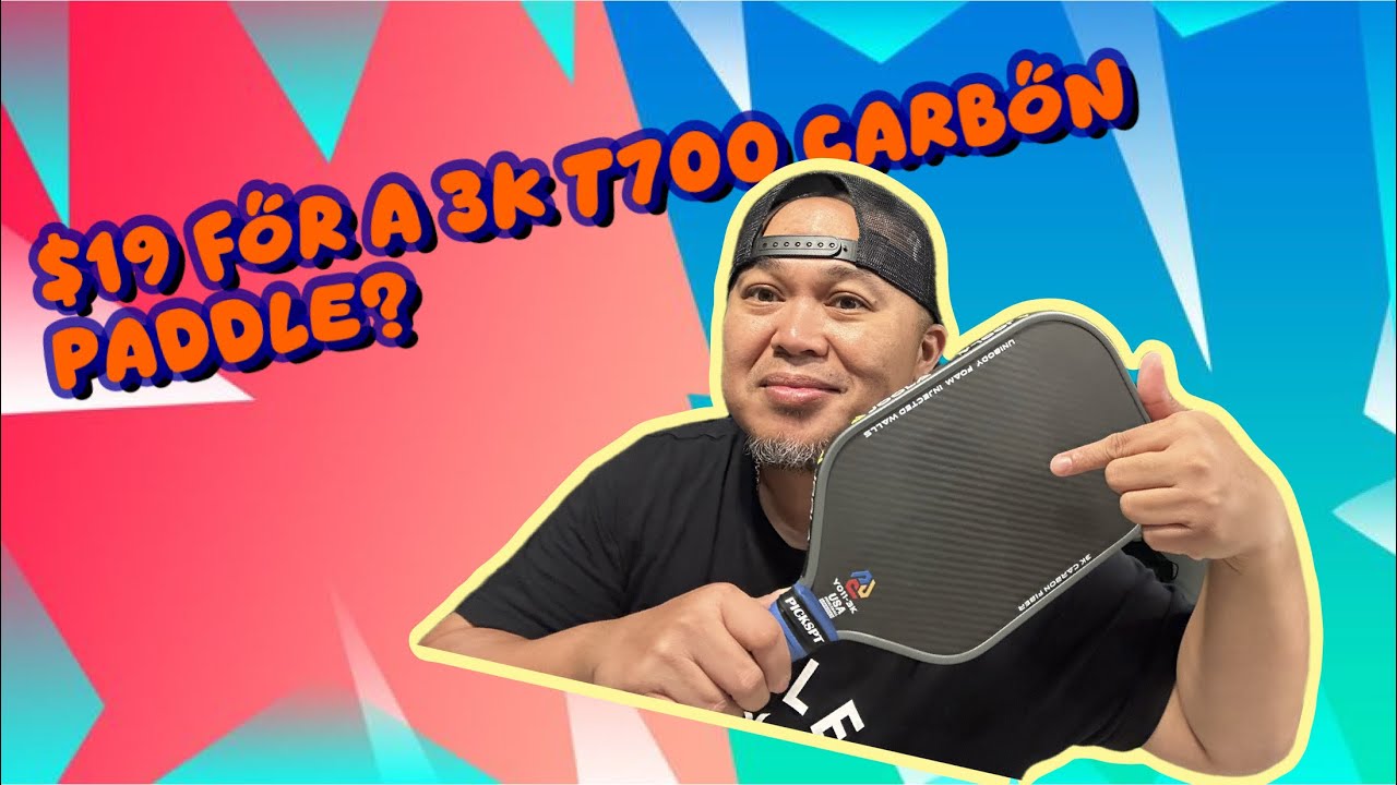 PICKLEBALL PADDLE REVIEW : PICKSPT 3k T700 Carbon on Amazon