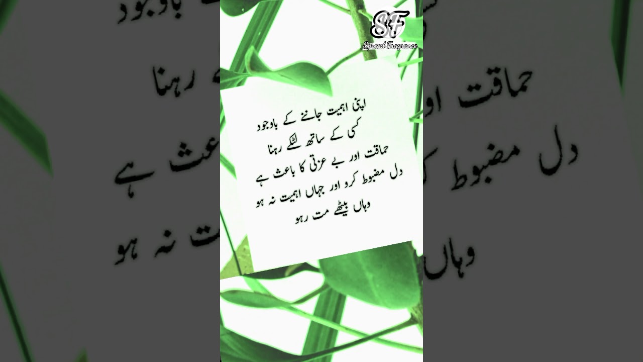 hr shakhs ko aik khas kursi dein lakin yaad rakhain ke....| #wisdom