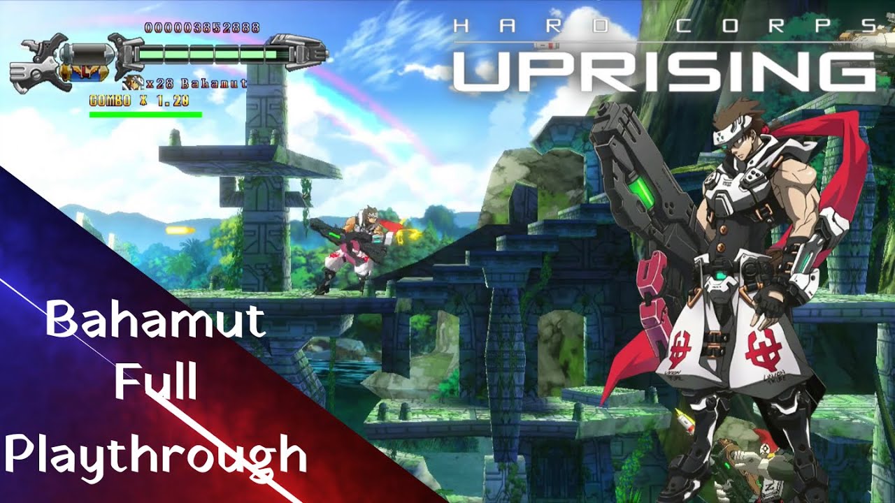 Hard Corps Uprising - Bahamut full playthrough - longplay solo - no commentary - Contra Prequel(PS3)