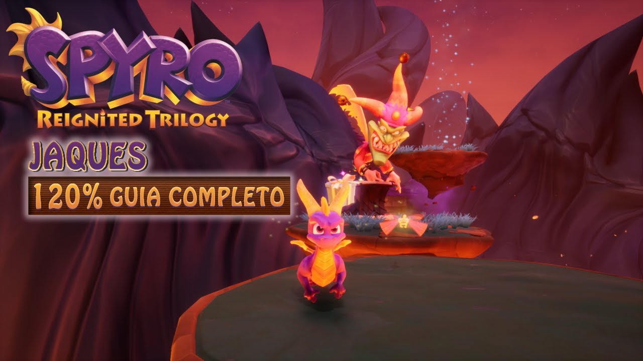 Spyro The Dragon 120% - JAQUES (JACQUES) Todos os Diamantes e Dragões