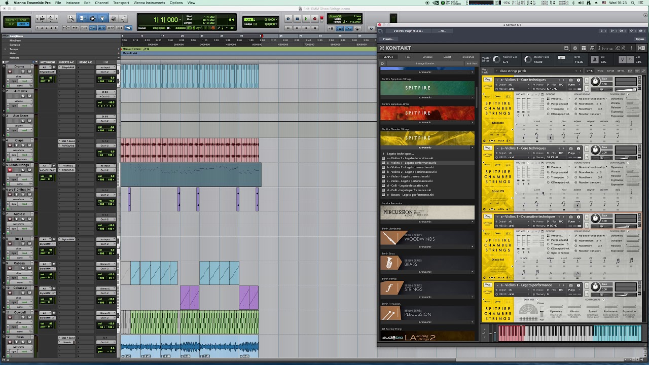 Create Disco Strings with Spitfire Chamber Strings by Sunandrey