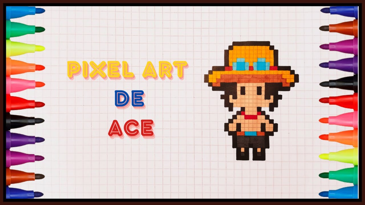 Cómo Dibujar a ACE en Pixel Art | Tutorial Fácil Paso a Paso 🔥🎨
