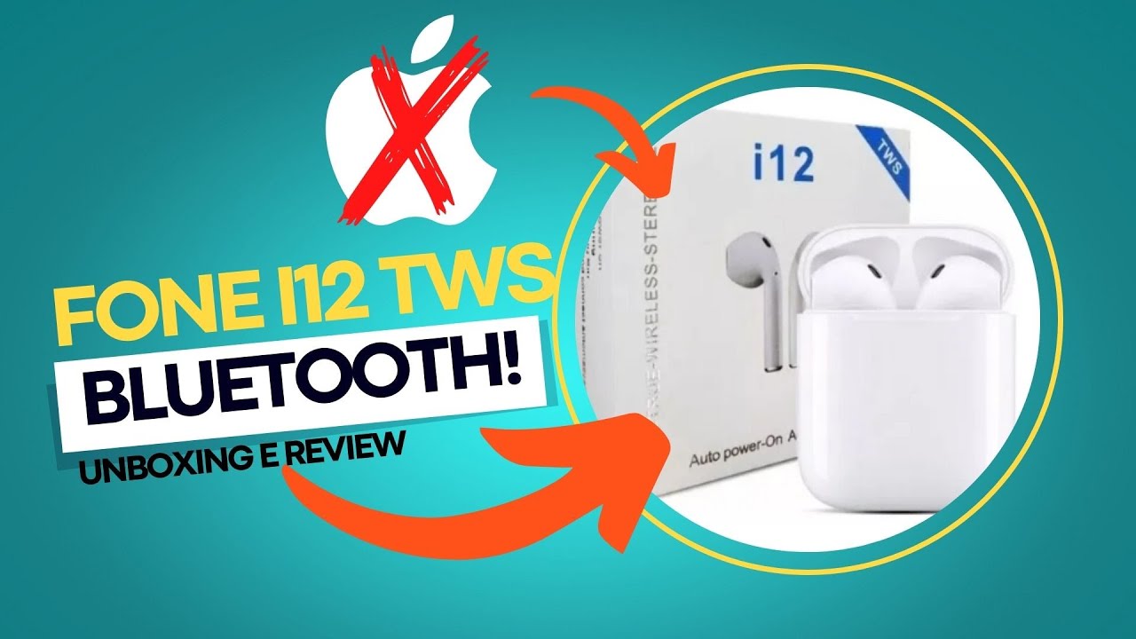 UNBOXING E REVIEW DO FONE BLUETOOTH i12 TWS