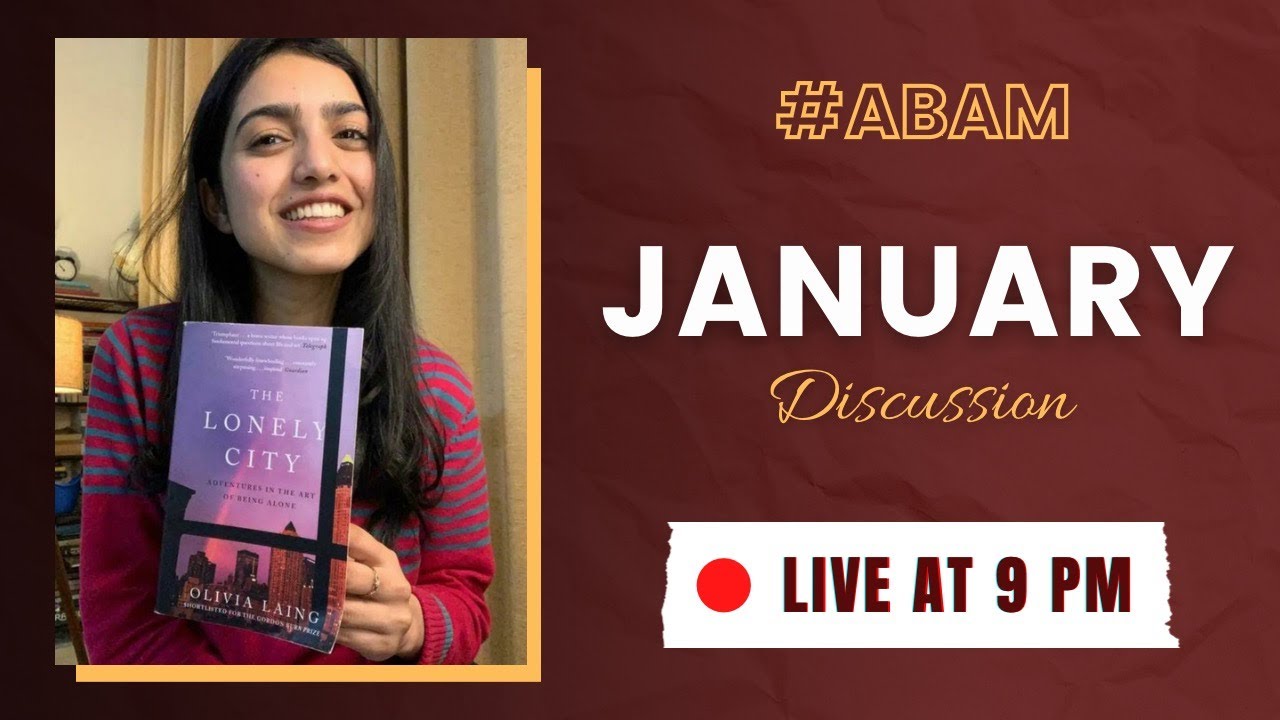 🔴 A BOOK A MONTH WITH VAANI | JANUARY | Discussing 'The Lonely City by Olivia Laing'