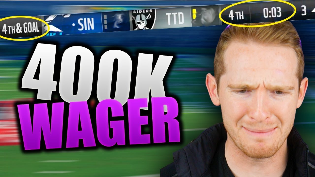 400K WAGER COMES DOWN TO FINAL PLAY | GAME OF THE YEAR | Madden 18 Wager