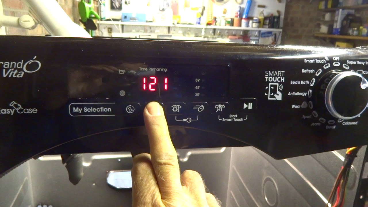 Hoover Candy Grand Vita Tumble Dryer Test Sequence Fault Find GVS H9A2DCEB-80