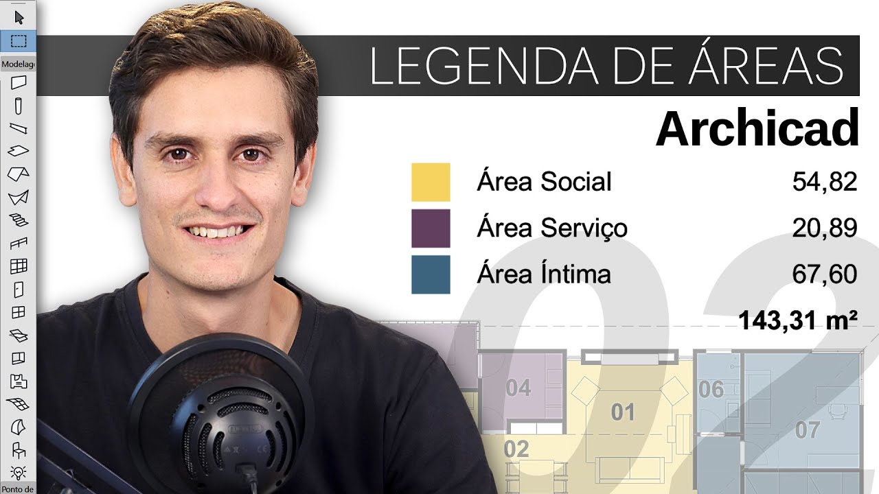 EPI 02 - SETORIZAÇÃO | Como criar uma Legenda de Áreas - Mapas/Quantitativos de zonas no Archicad