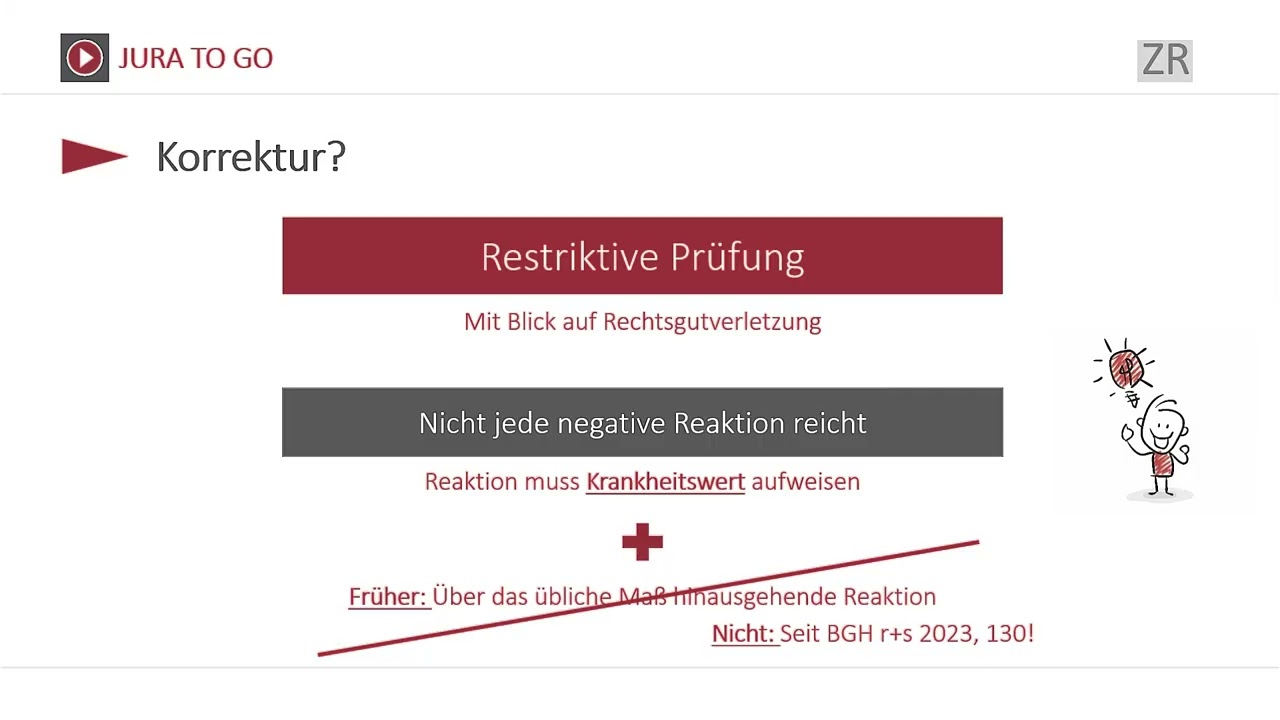 BGB Schuldrecht BT III - Auslegung der Gesundheitsverletzung bei Schockschäden