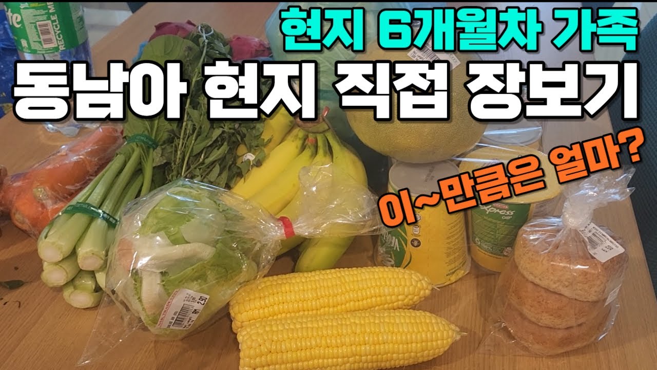 동남아 현지에서 집밥 해먹는 4인 가족의 현실 장보기ㅣ말레이시아 조호바루 마트 물가 및 집밥 재료는 무엇?