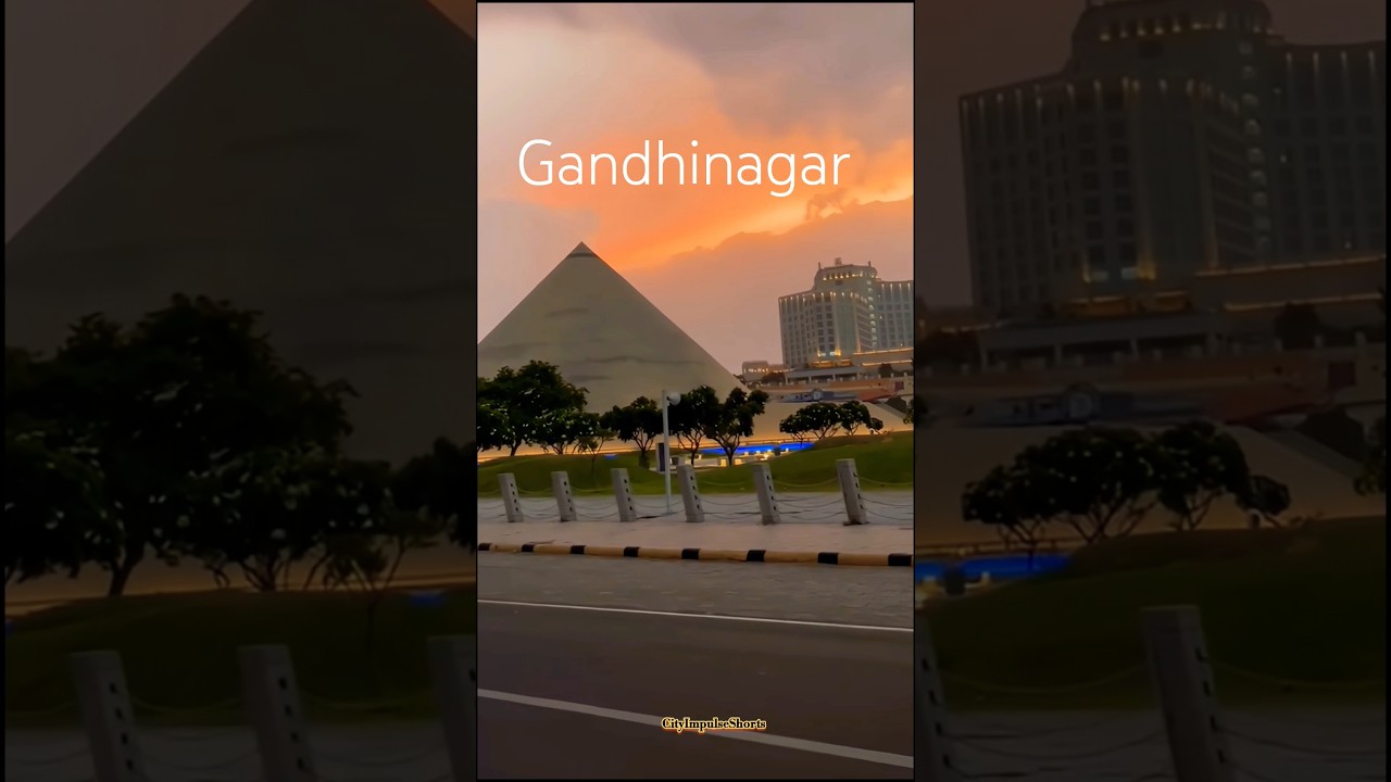 Gandhinagar City - Capital Of Gujarat | Gandhinagar City Drone View #shorts #gandhinagar #status