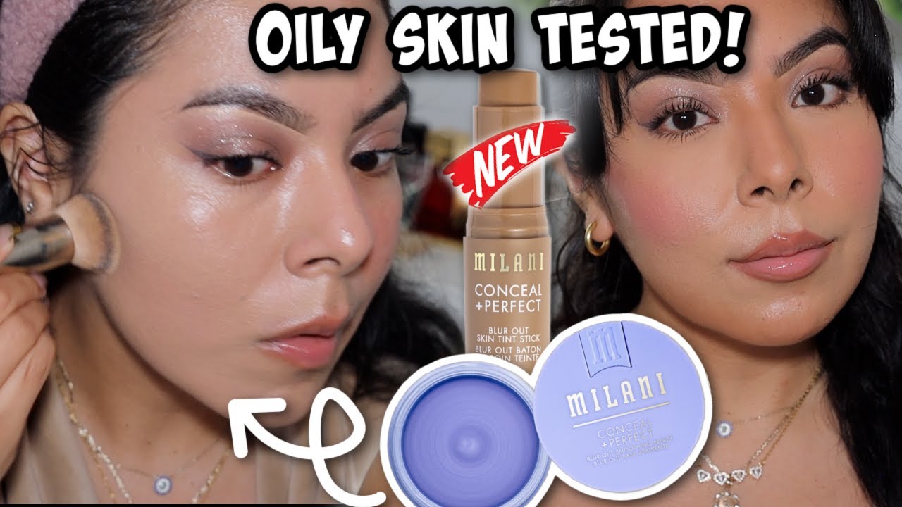 LUXURY ON A BUDGET?! || @Milani NEW complexion products on OILY SKIN!  (Review + Wear Test)