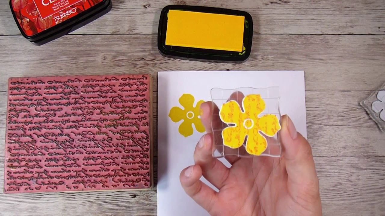 Stamp Kissing Technique With DIY Stamps - With a Completely See-Through Frame!