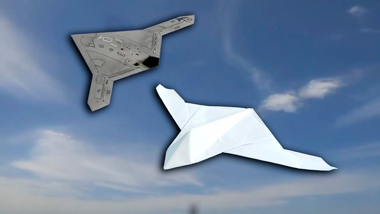 X-47B simulation paper plane, full of science fiction! 【Paper Feijun】