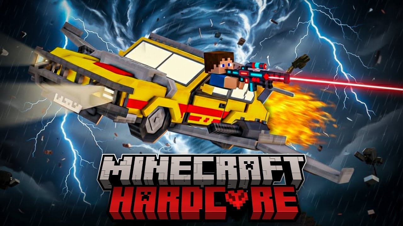 SINH TỒN 100 NGÀY Minecraft Hardcore NÂNG CẤP SIÊU XE BAY ĐỂ SỐNG SÓT QUA CƠN BÃO HỦY DIỆT
