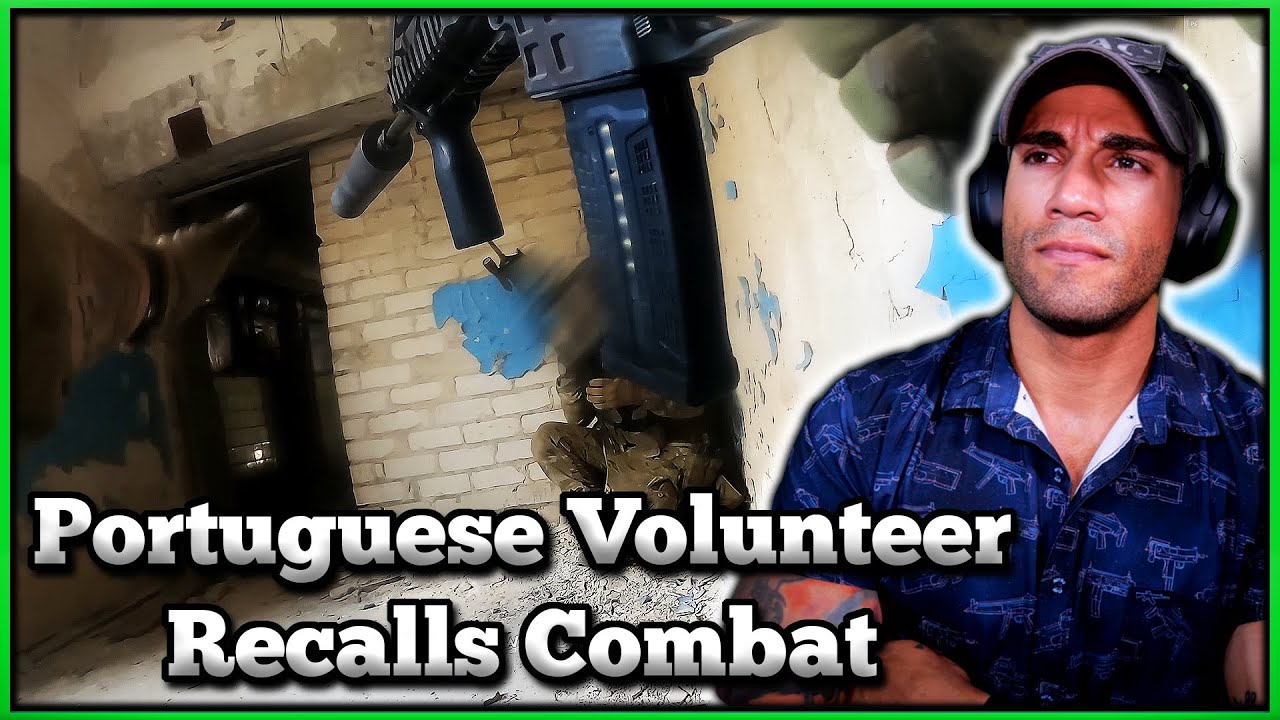Portuguese Volunteer in Ukraine talks about his combat - Marine reacts