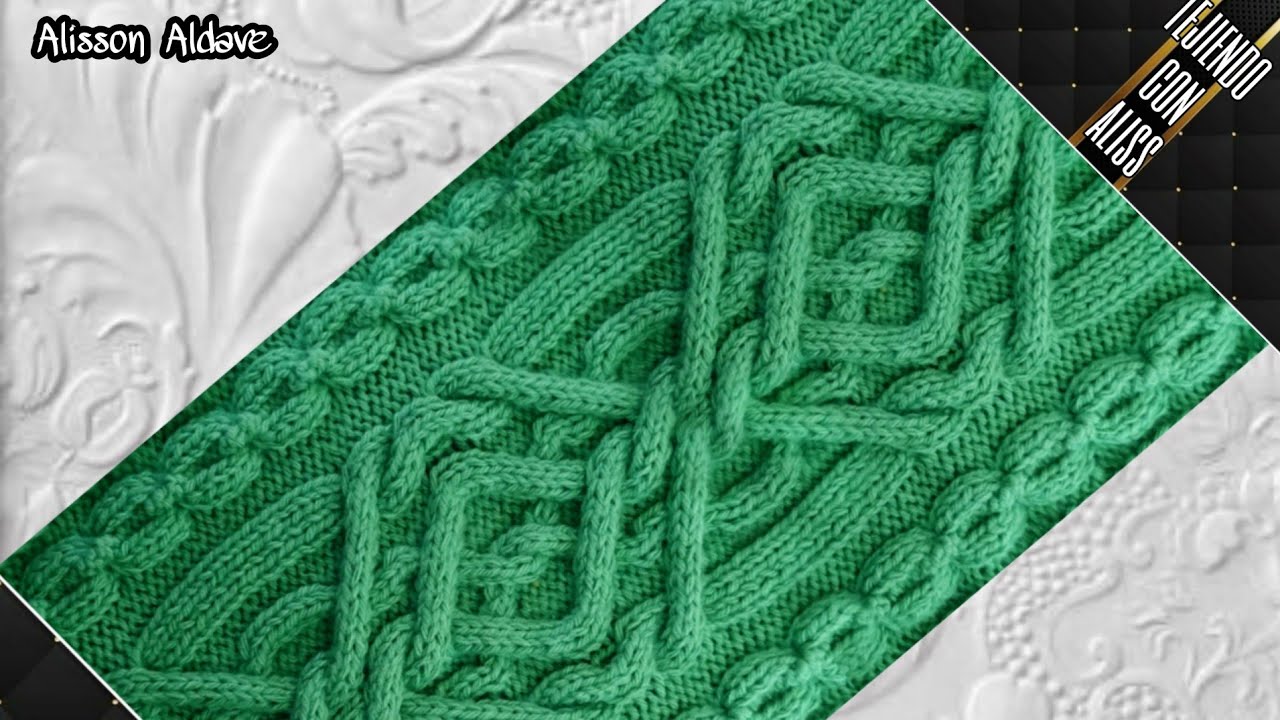 #244 - TEJIDO A DOS AGUJAS / knitting patterns / Alisson Aldave