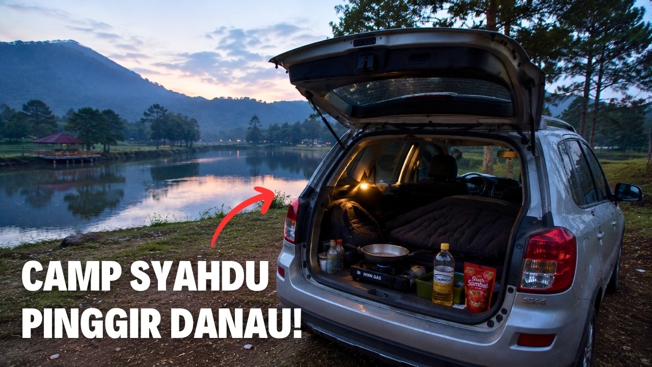 Tidur di Mobil di Pinggir Danau! Camp Termurah di Bandung - SX4 Camper