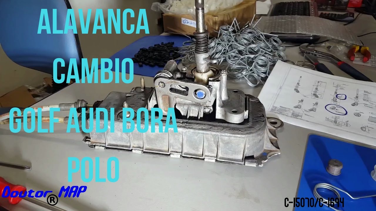 Como trocar o reparo da alavanca cambio trambulador Golf Audi Bora Polo